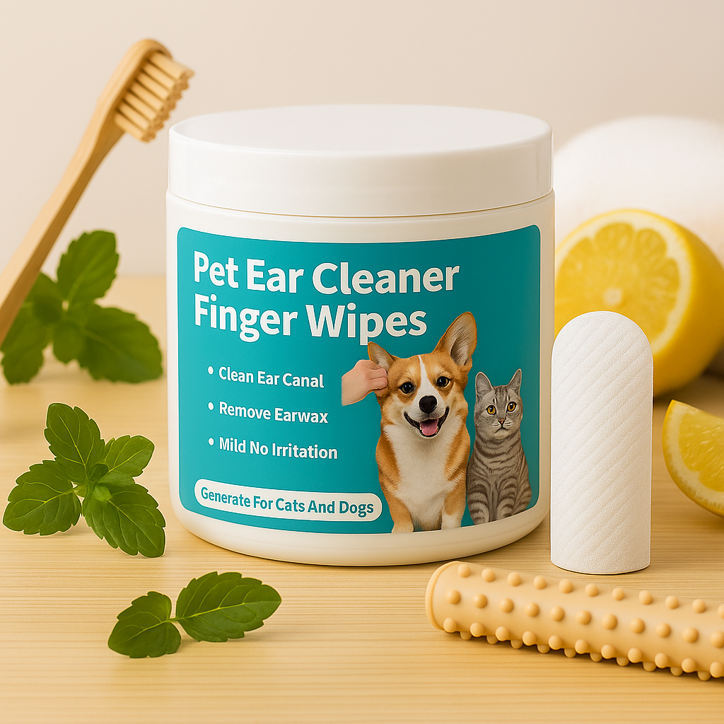 WoofSmile™ Naturalne chusteczki do higieny uszu zwierząt (50szt)