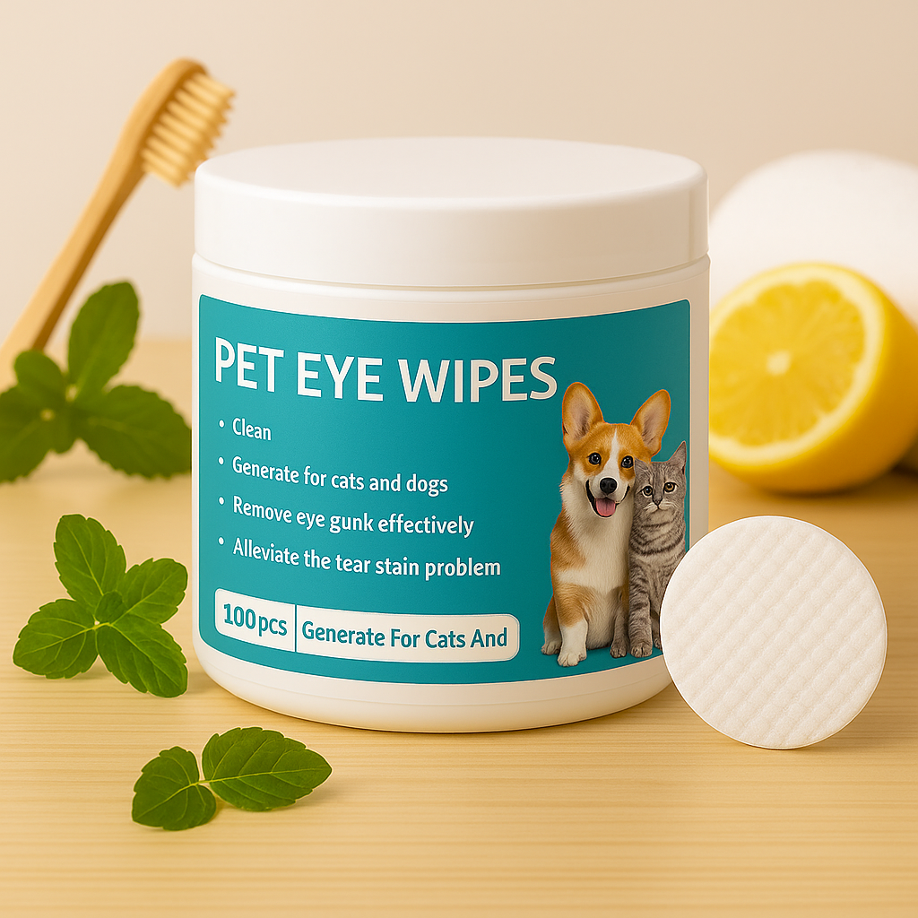 WoofSmile™ Naturalne chusteczki do higieny oczu zwierząt (100szt)
